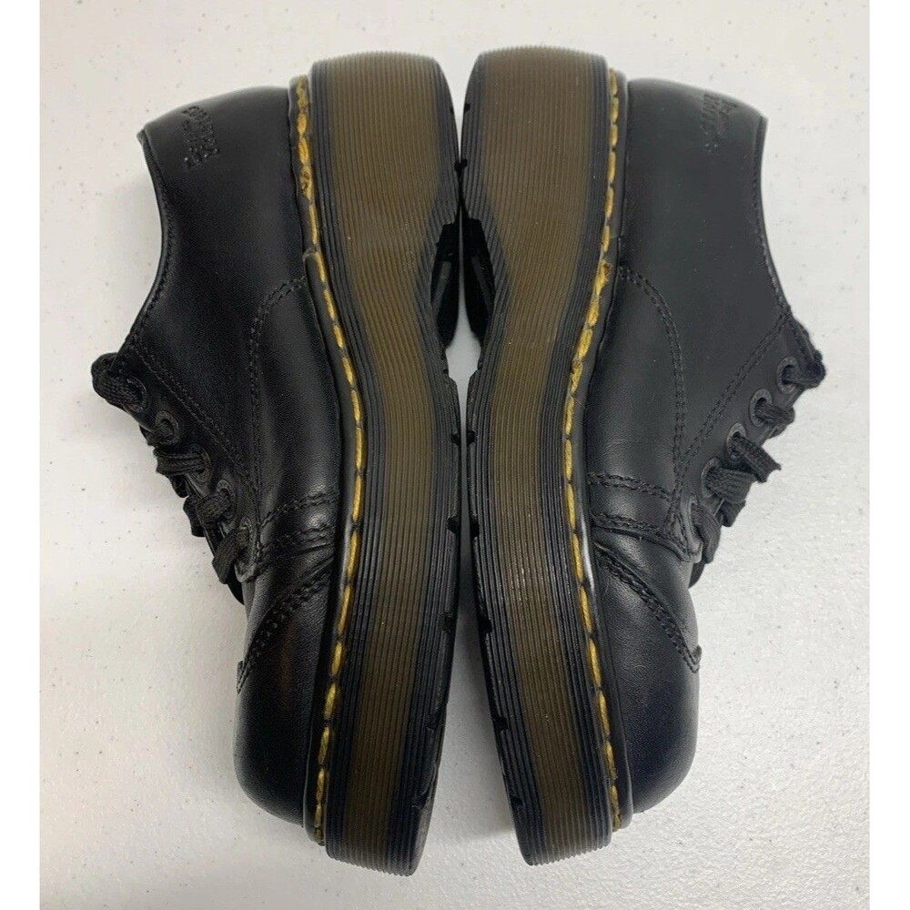 Dr Martens 8651 Leather Chunky Platform Oxford Shoes US W6 M5 UK 4 Black England - Picture 5 of 9